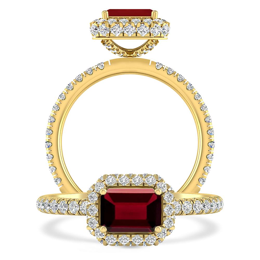 Yellow Gold - Garnet