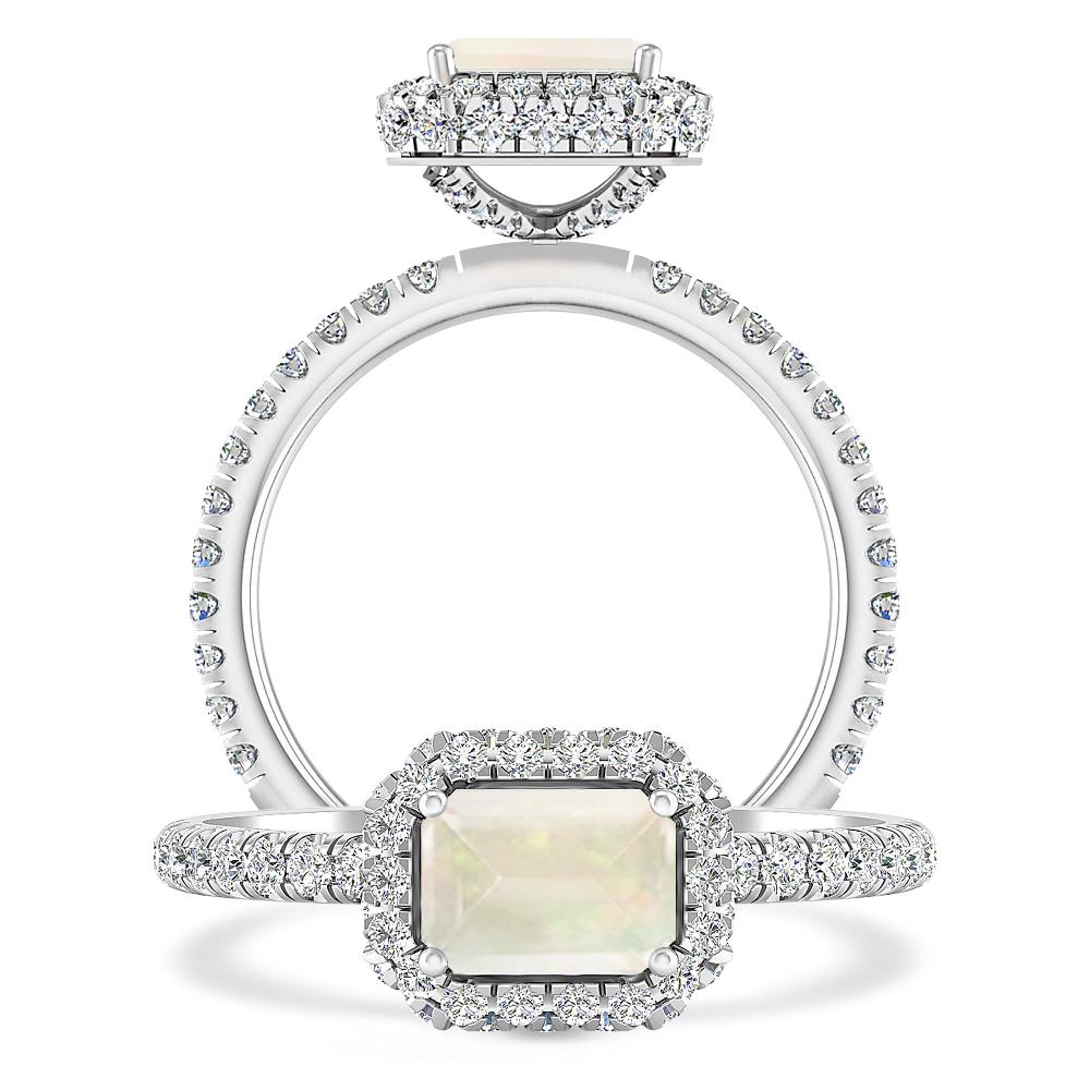 White Gold - Opal