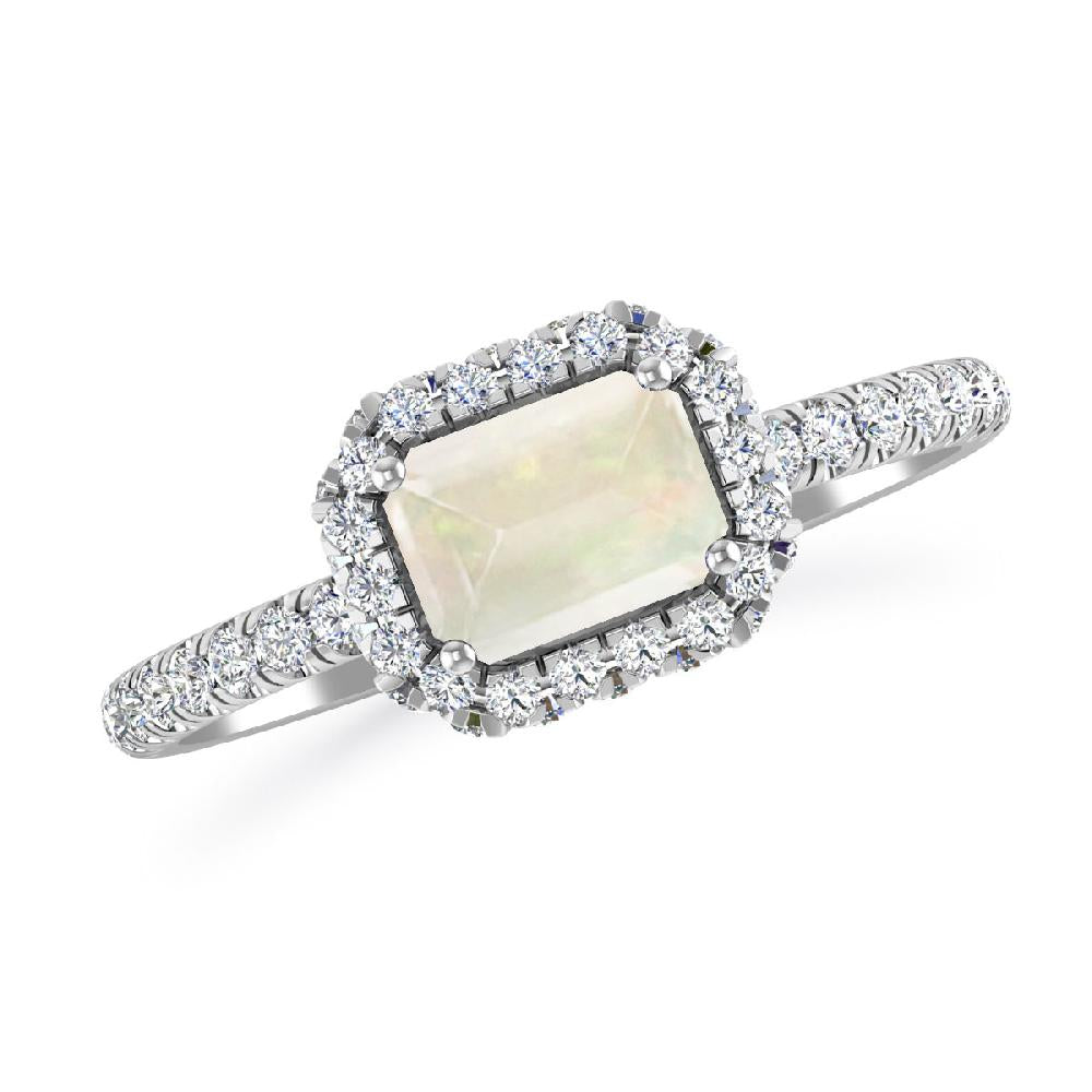 White Gold - Opal