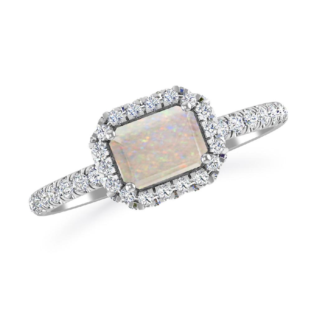 White Gold - Opal