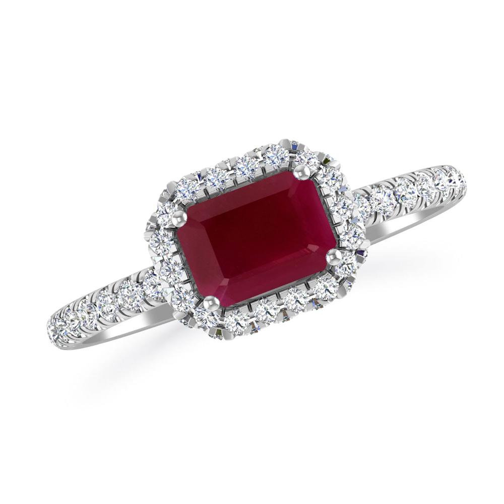 White Gold - Ruby