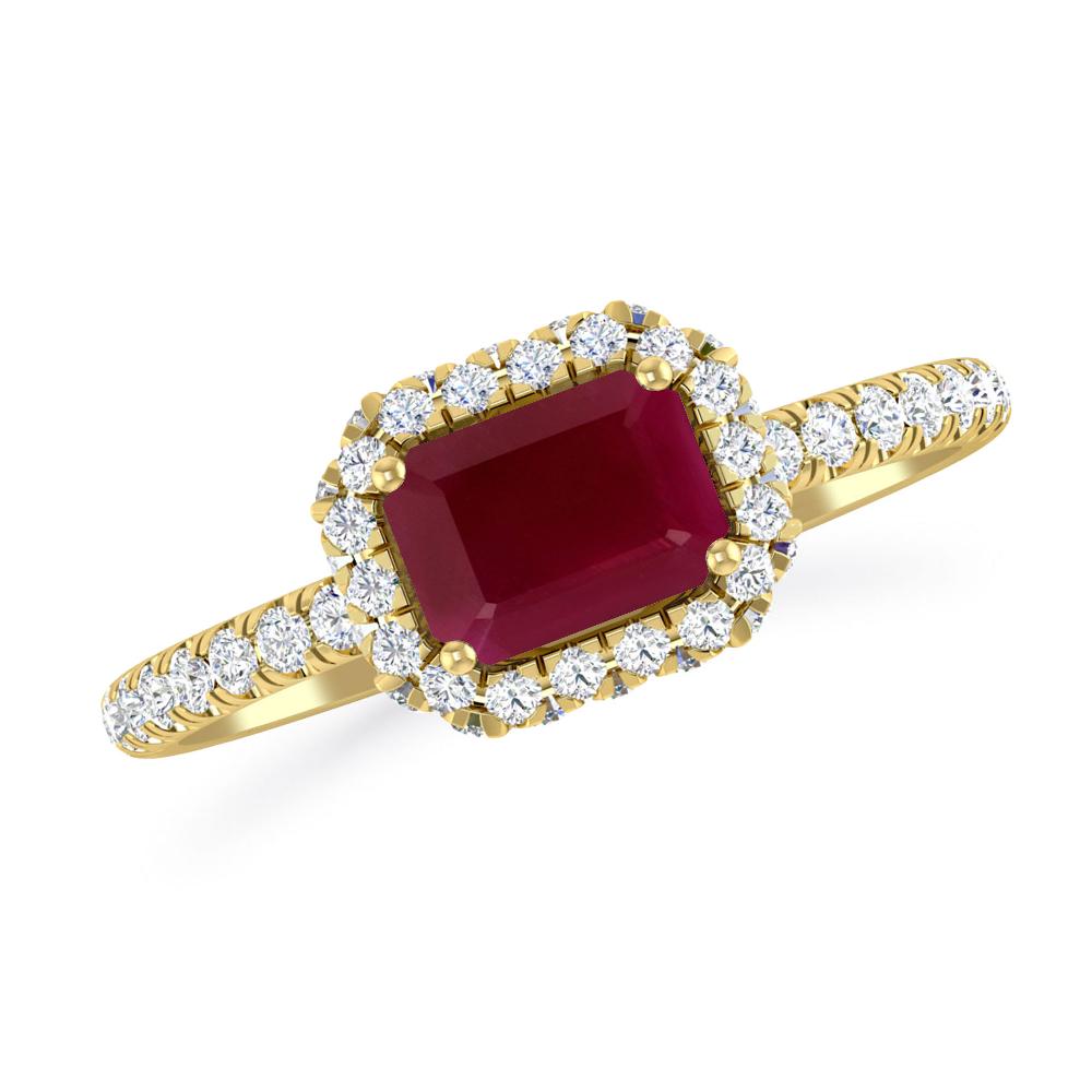 Yellow Gold - Ruby