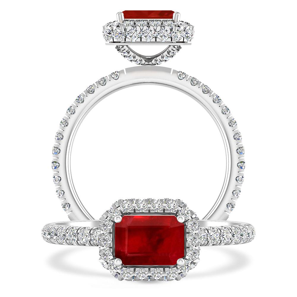 White Gold - Ruby