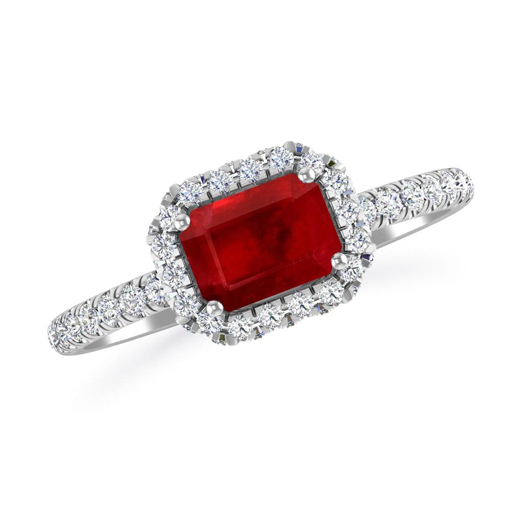 White Gold - Ruby