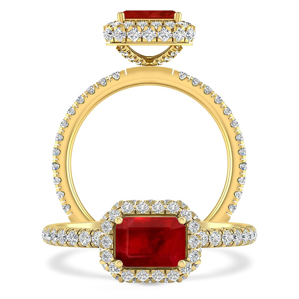 Yellow Gold - Ruby