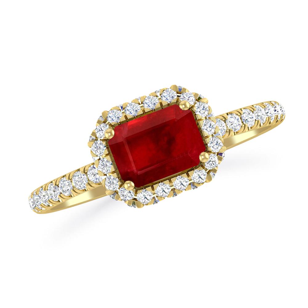 Yellow Gold - Ruby