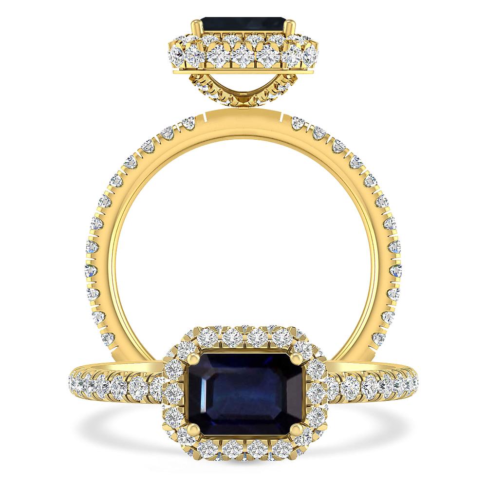 Yellow Gold - Sapphire