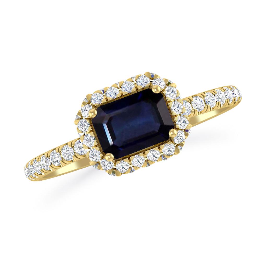 Yellow Gold - Sapphire