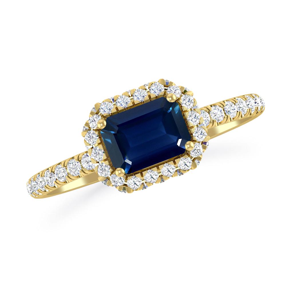 Yellow Gold - Sapphire