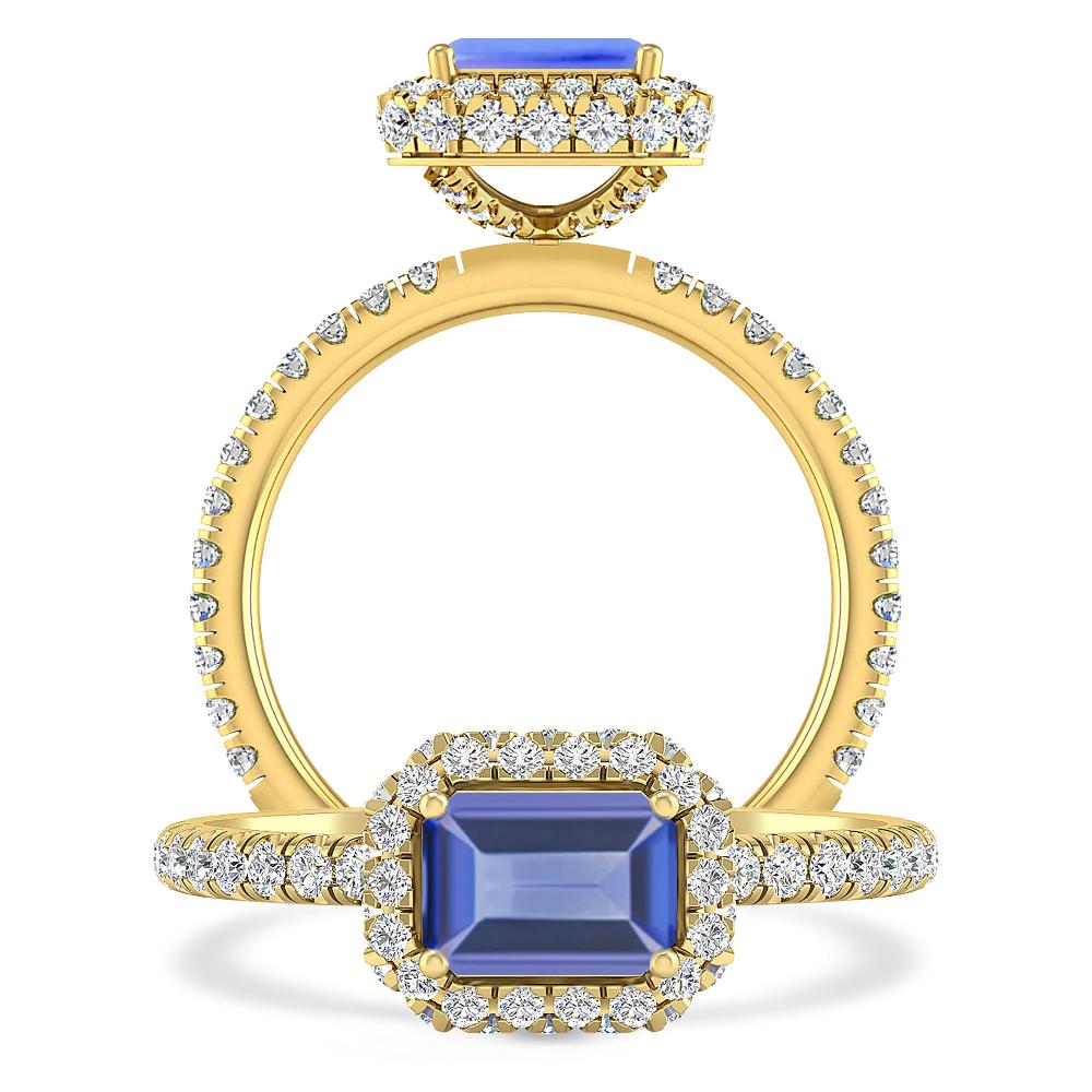 Yellow Gold - Tanzanite