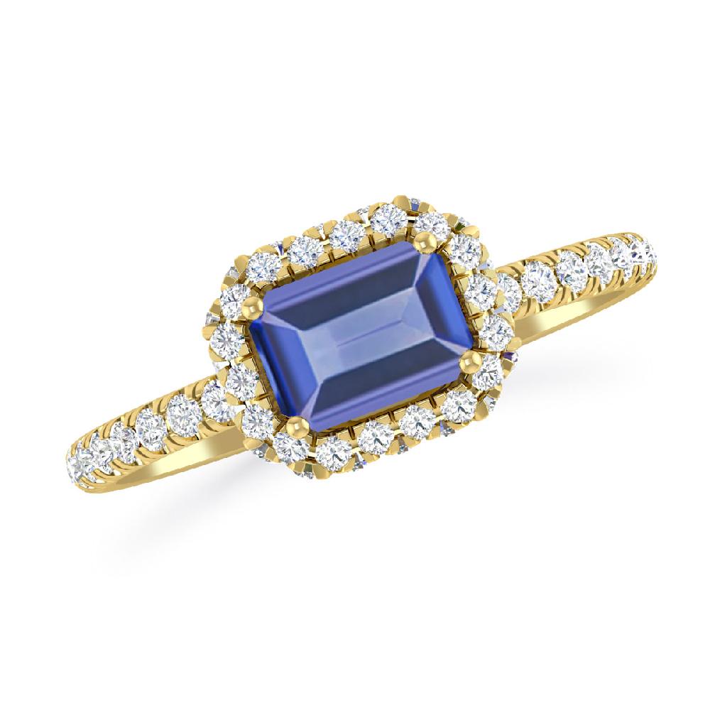 Yellow Gold - Tanzanite