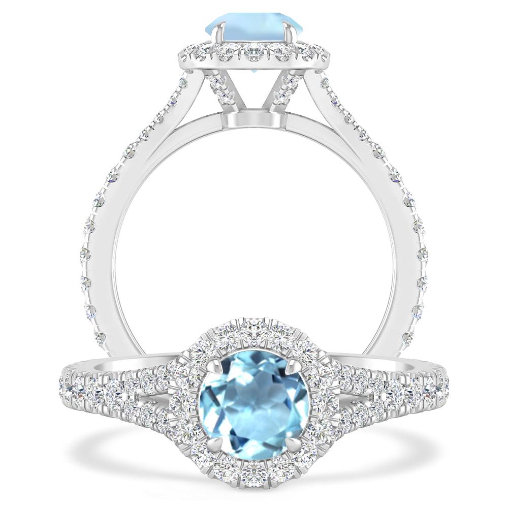 White Gold - Aquamarine