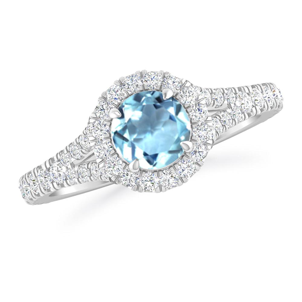 White Gold - Aquamarine