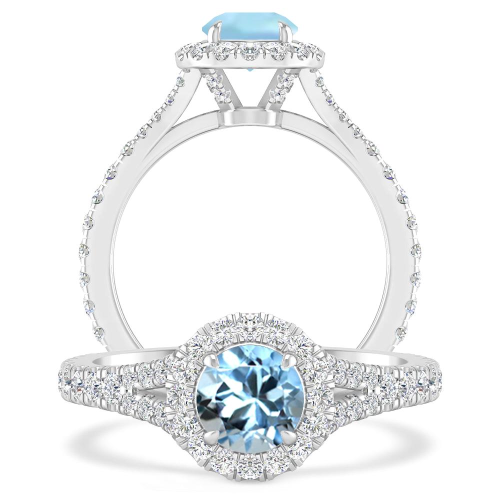 White Gold - Aquamarine