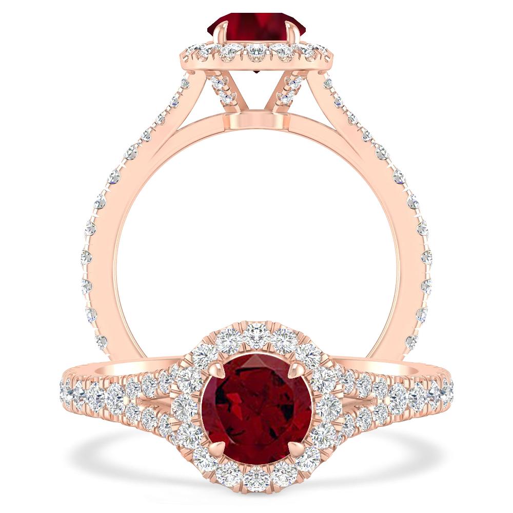 Rose Gold - Garnet