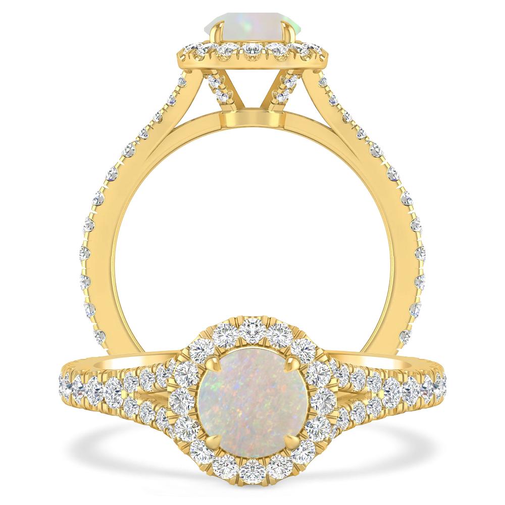 Yellow Gold - Opal