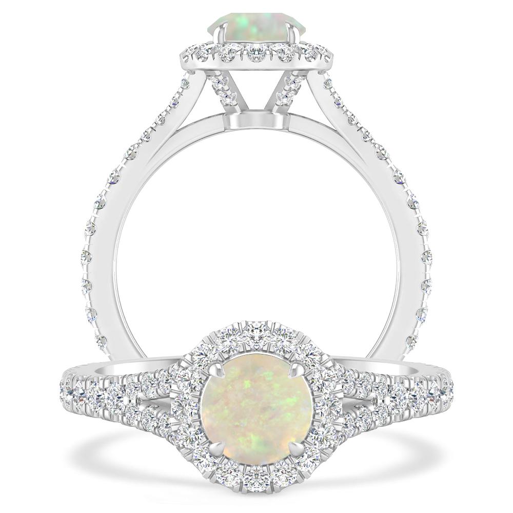 White Gold - Opal