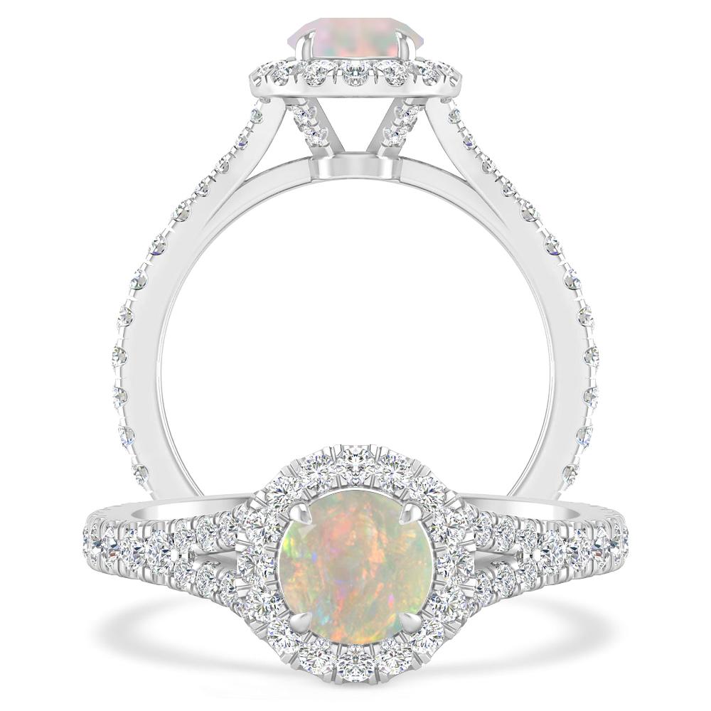 White Gold - Opal