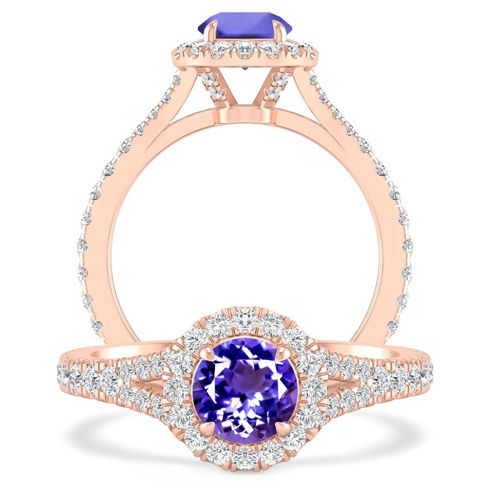 Rose Gold - Tanzanite