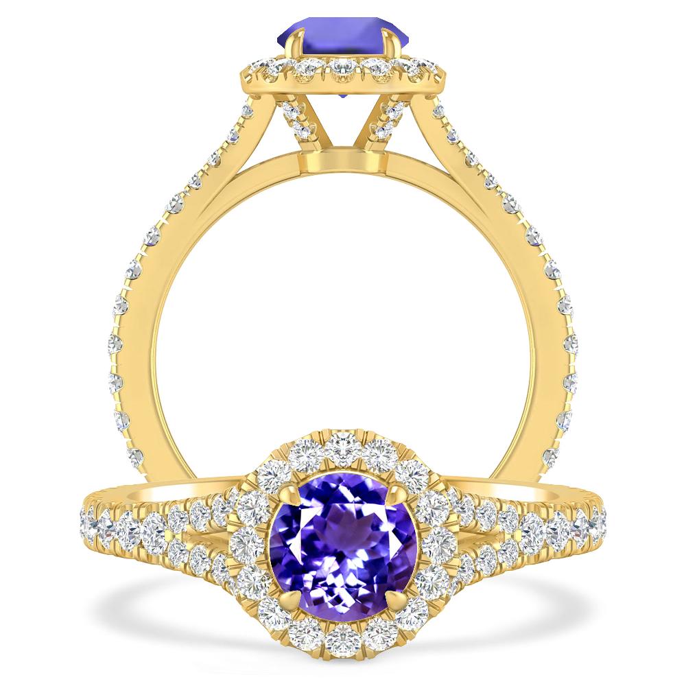 Yellow Gold - Tanzanite