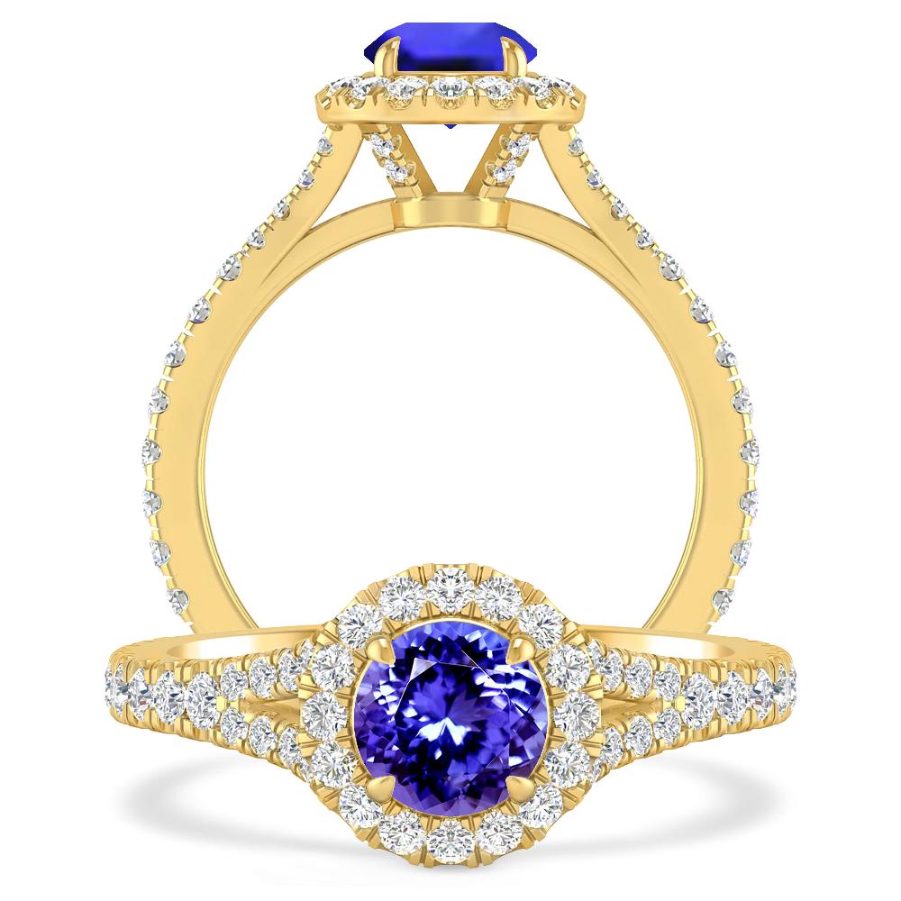 Yellow Gold - Tanzanite