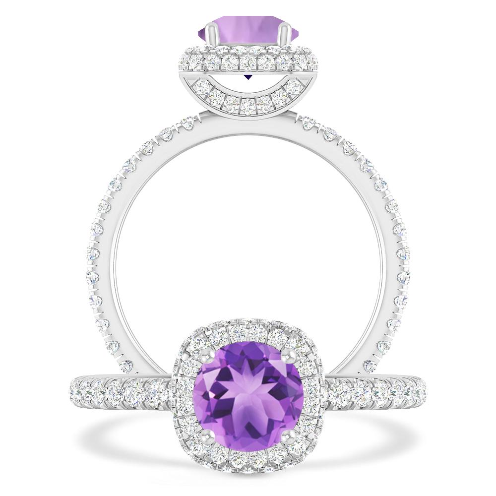 White Gold - Amethyst