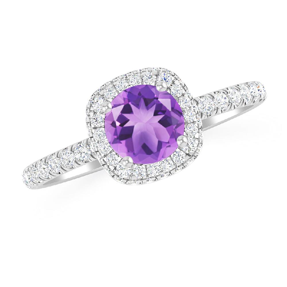 White Gold - Amethyst