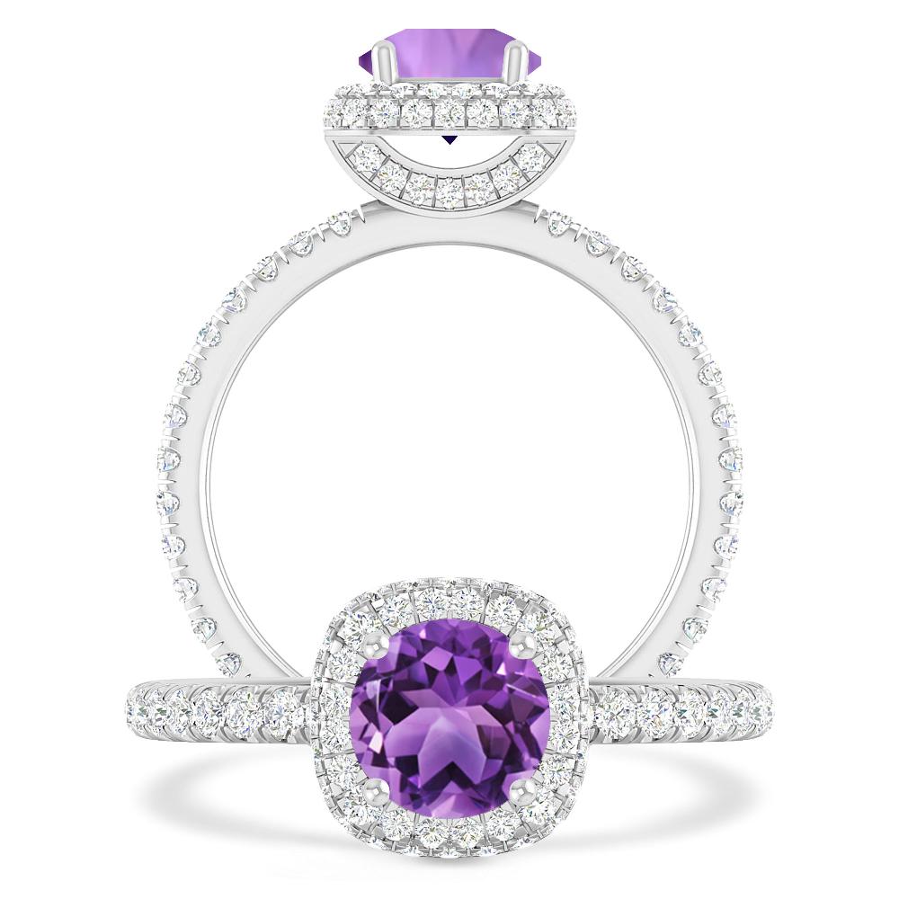 White Gold - Amethyst