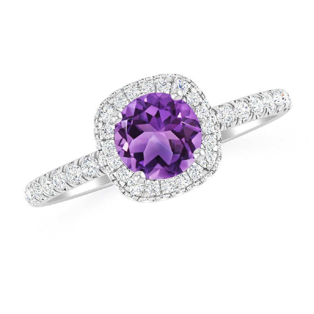 White Gold - Amethyst