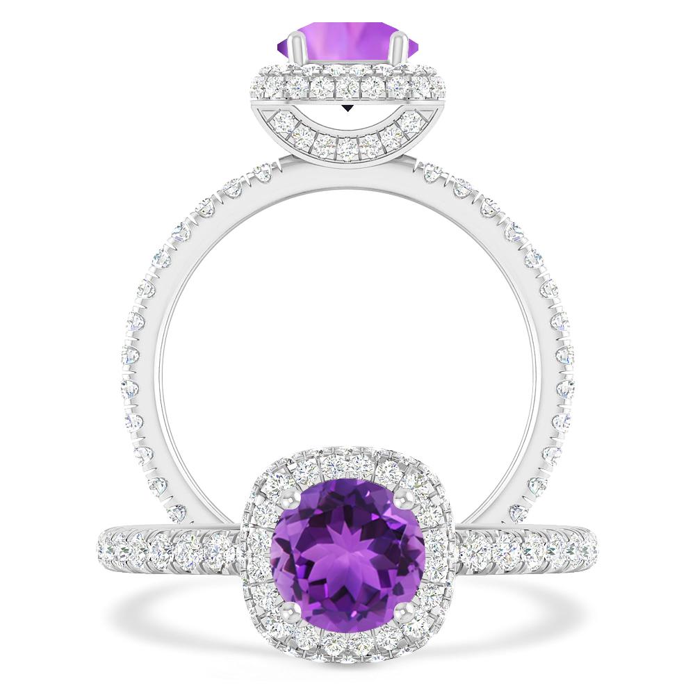 White Gold - Amethyst