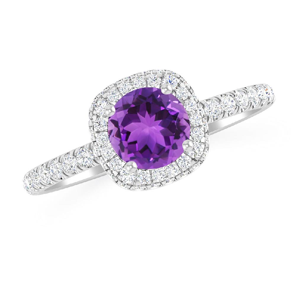 White Gold - Amethyst