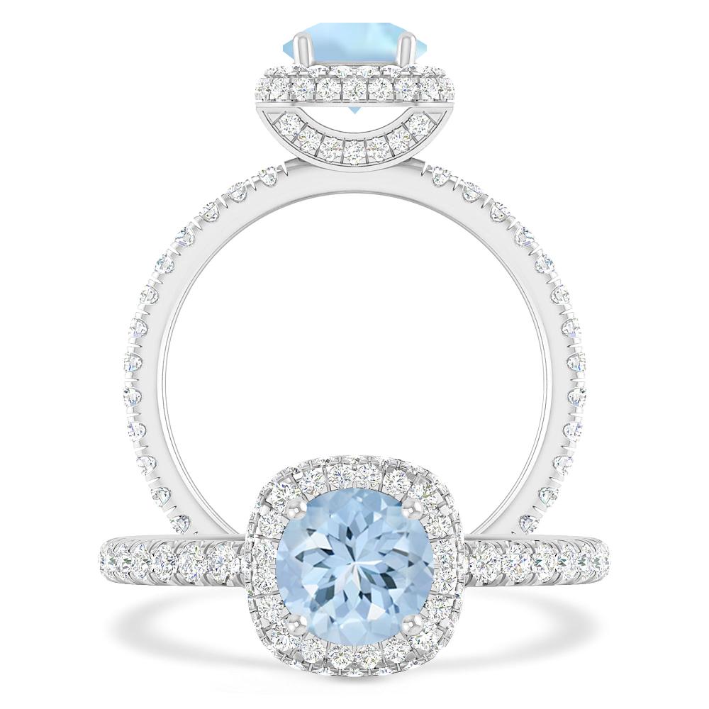 White Gold - Aquamarine