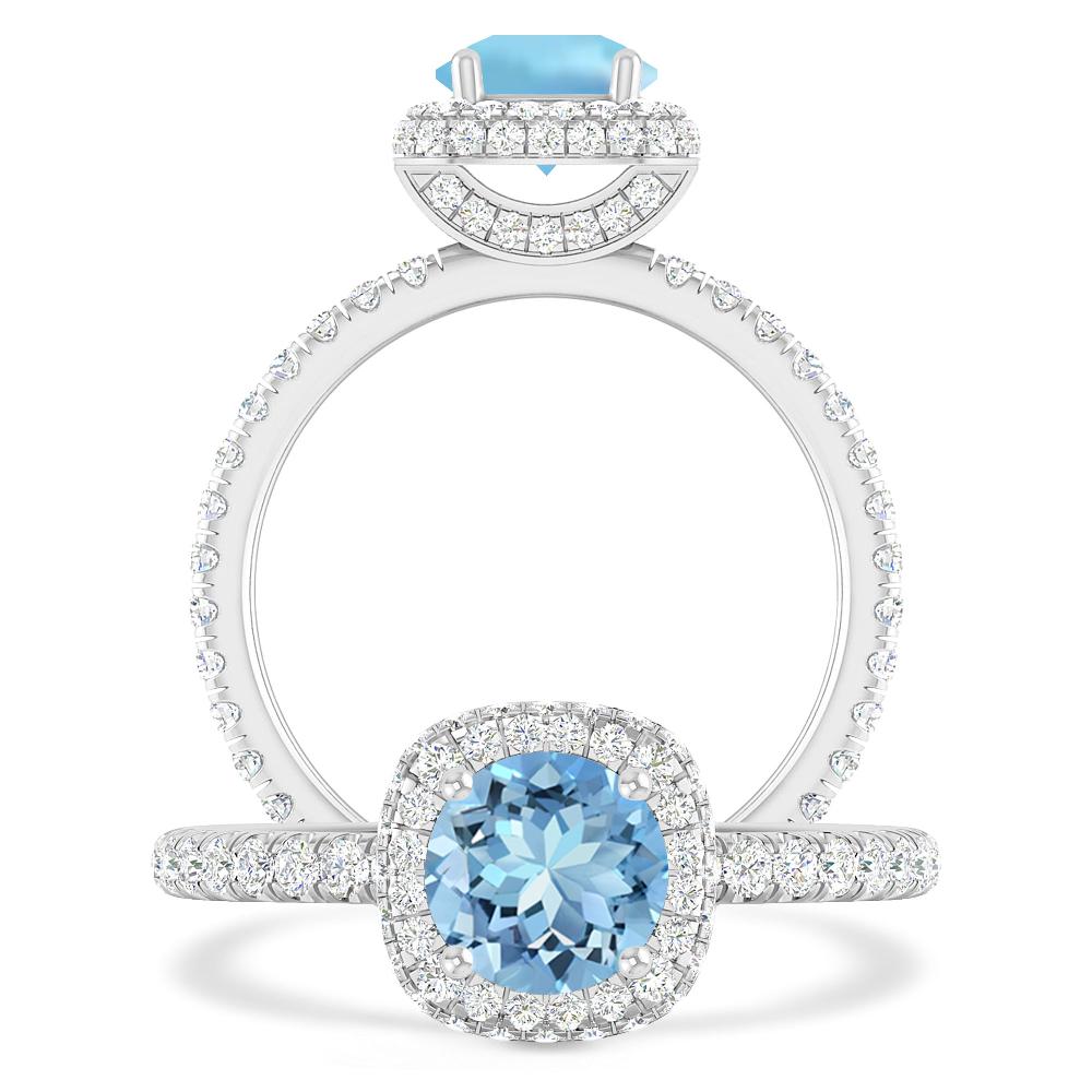 White Gold - Aquamarine