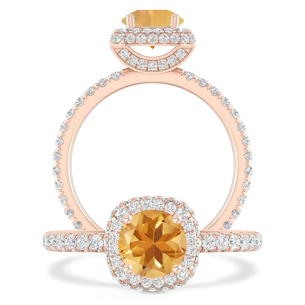 Rose Gold - Citrine