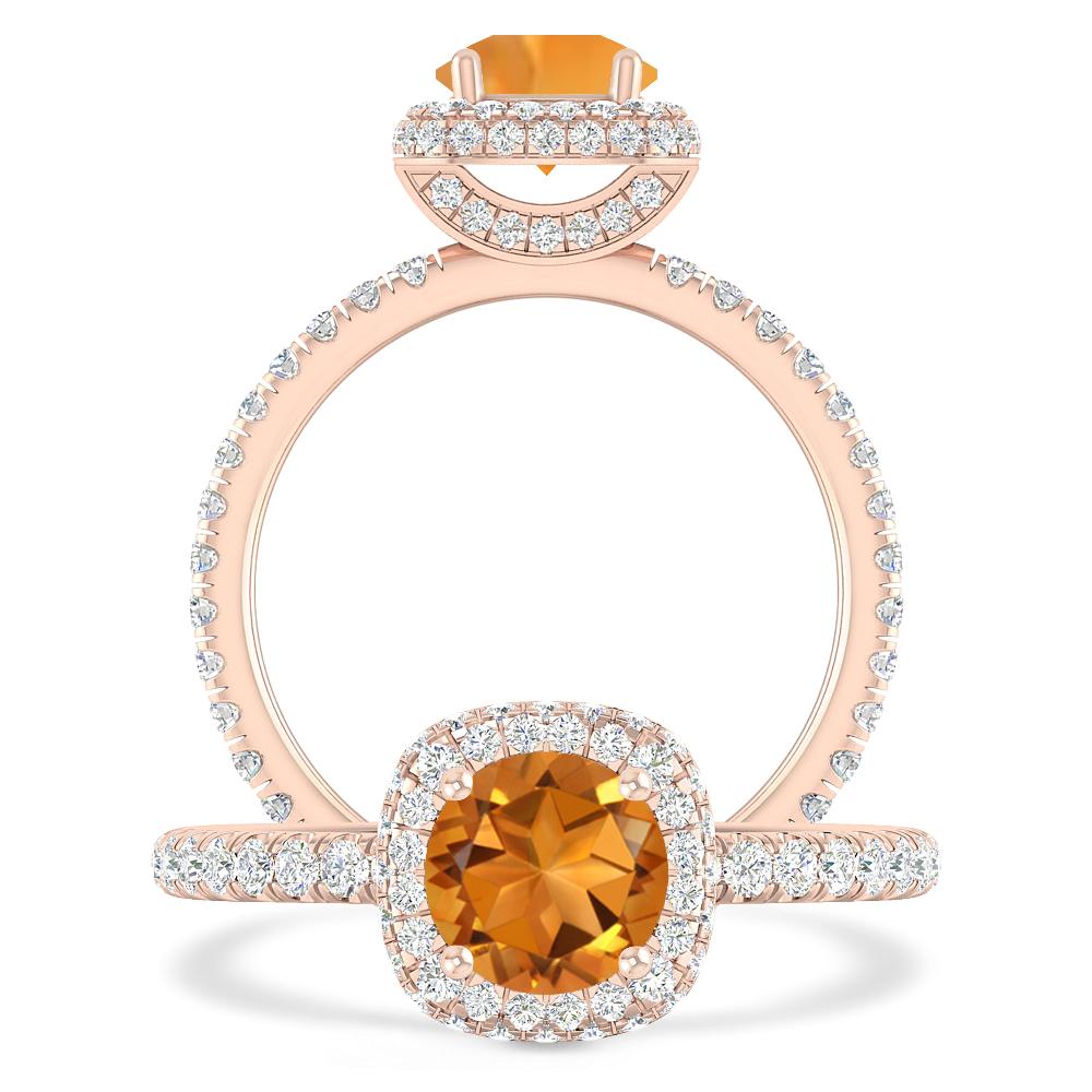 Rose Gold - Citrine