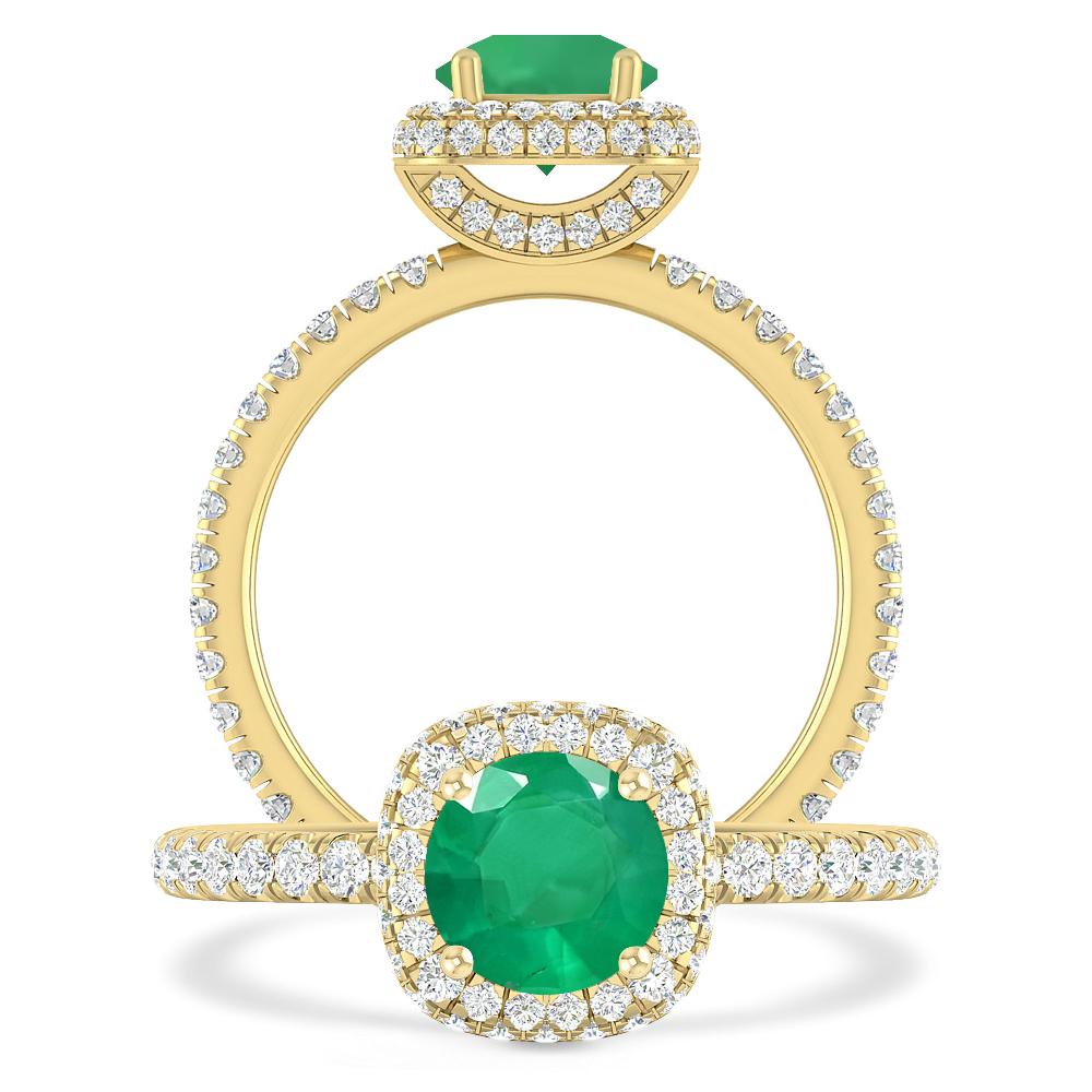 Yellow Gold - Emerald