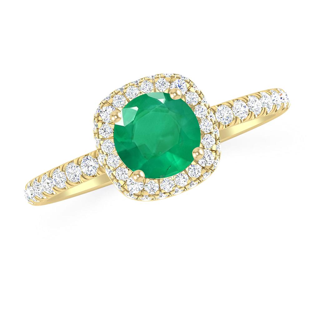 Yellow Gold - Emerald