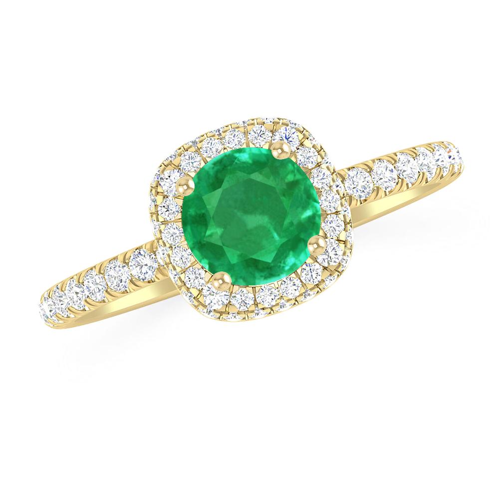 Yellow Gold - Emerald