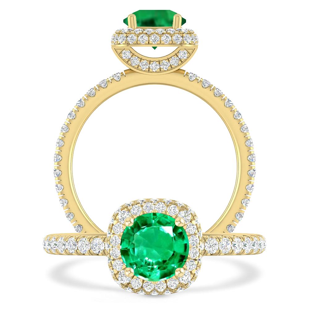 Yellow Gold - Emerald