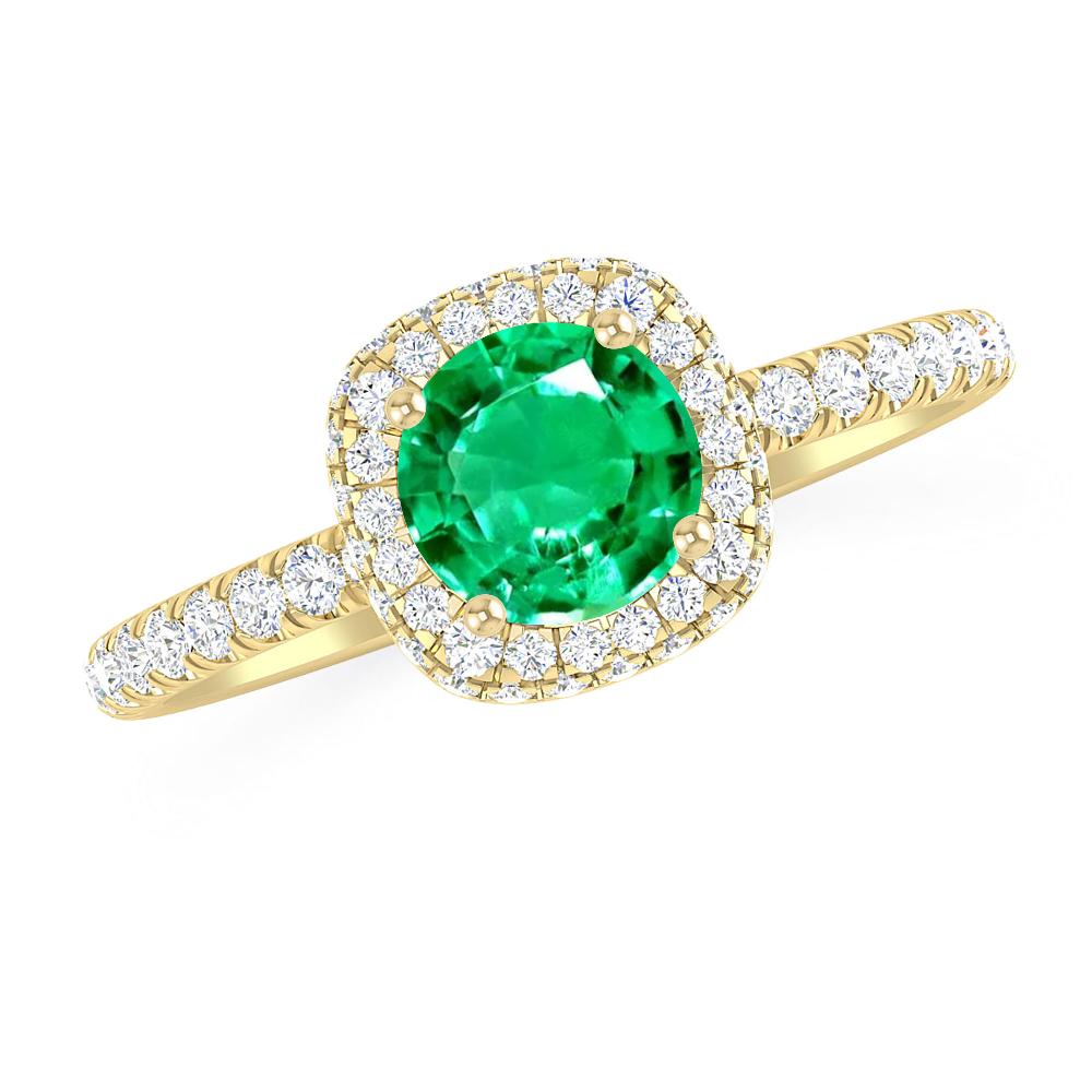 Yellow Gold - Emerald