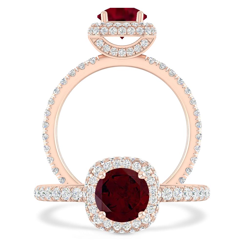 Rose Gold - Garnet