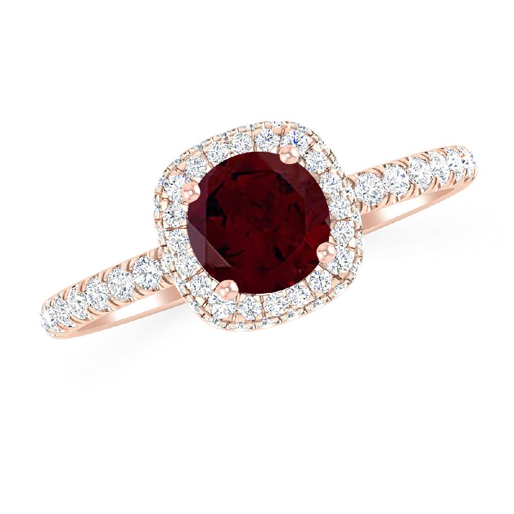 Rose Gold - Garnet