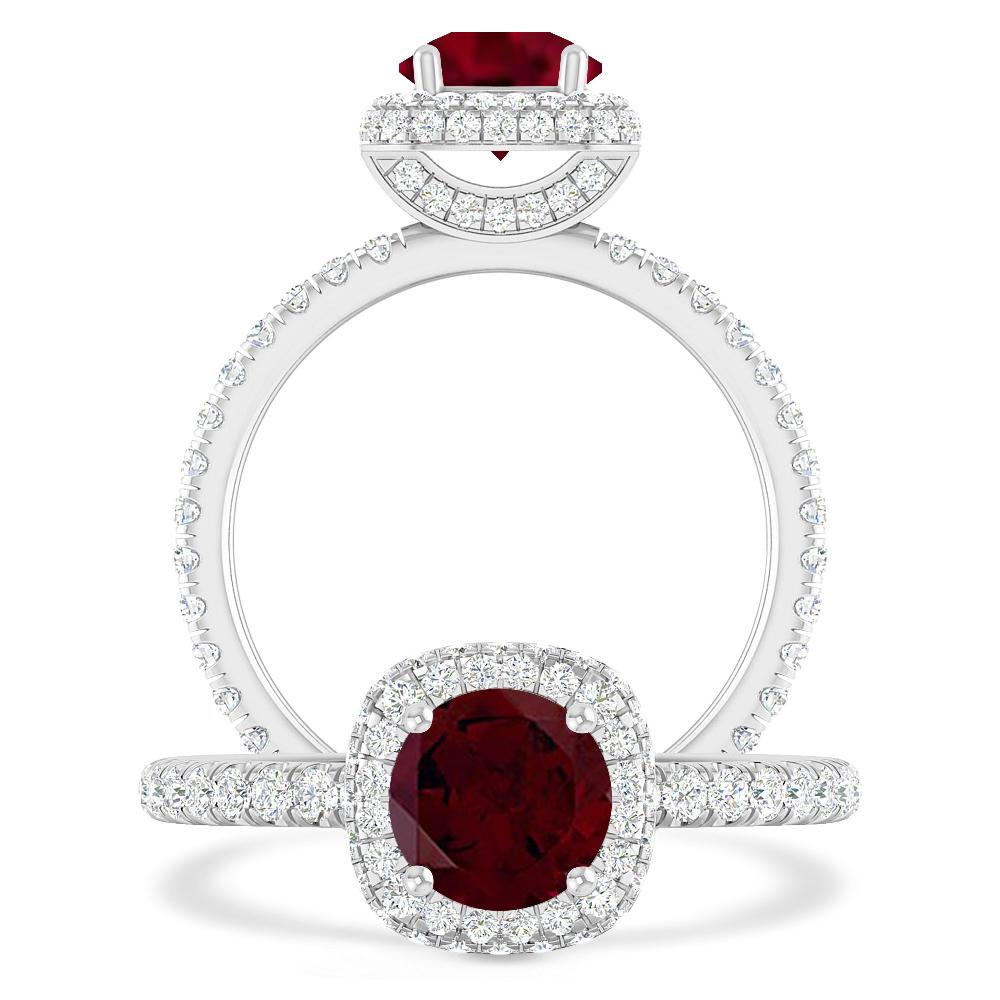 White Gold - Garnet