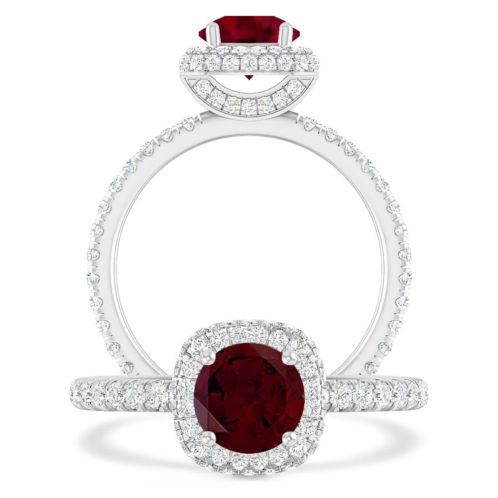 White Gold - Garnet