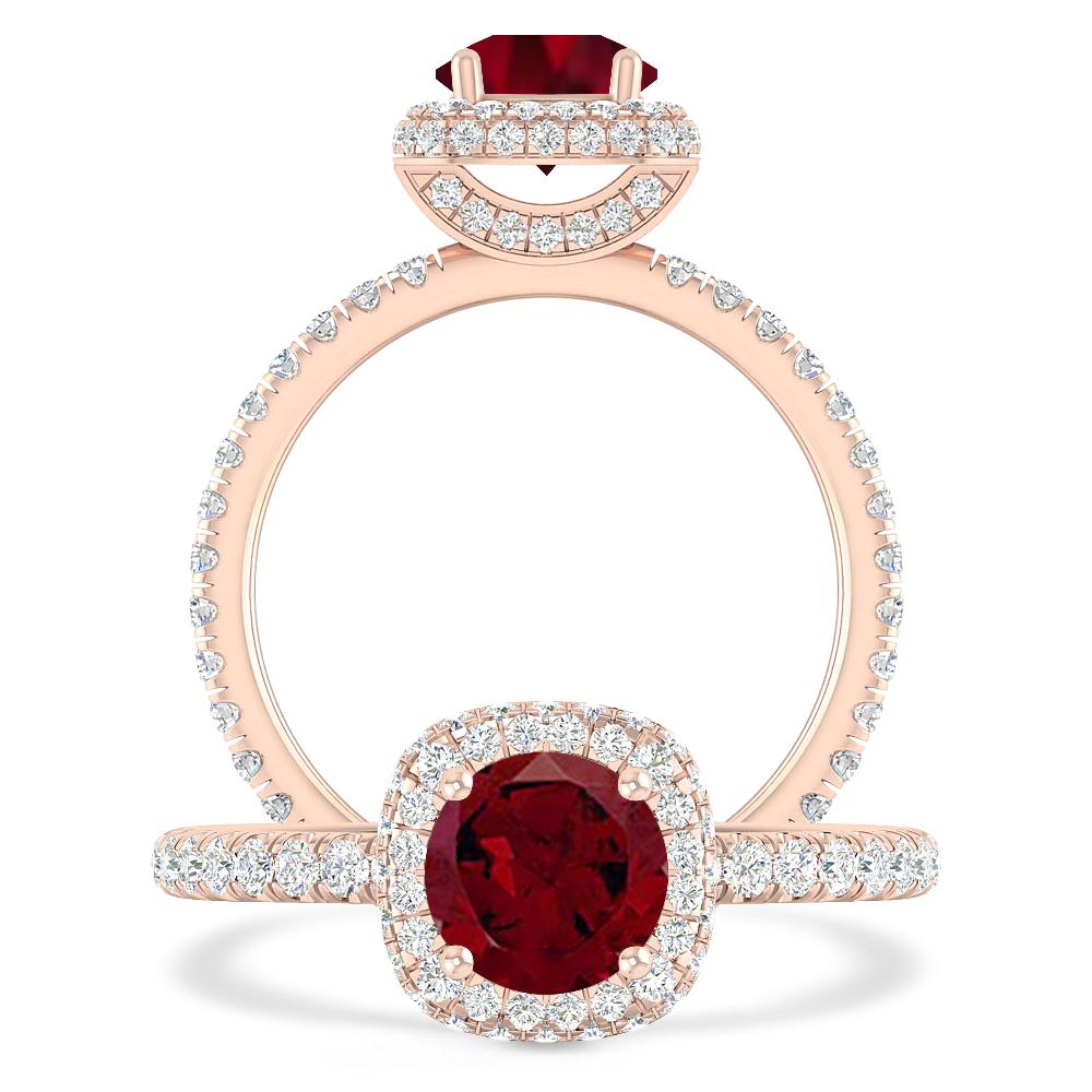 Rose Gold - Garnet