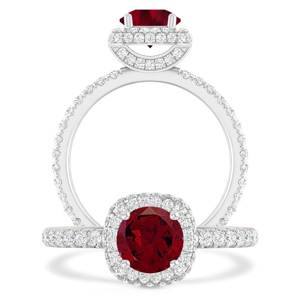 White Gold - Garnet