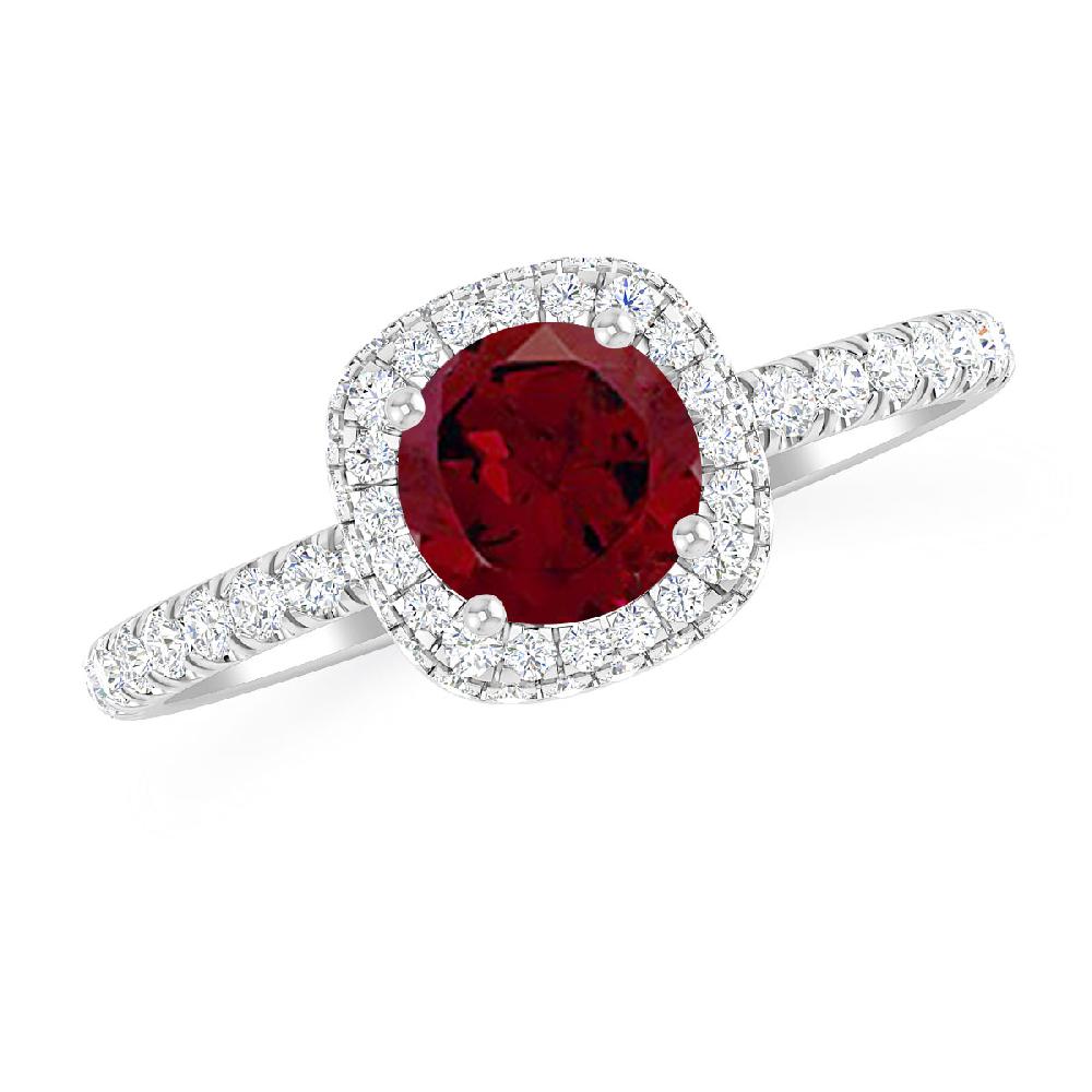 White Gold - Garnet