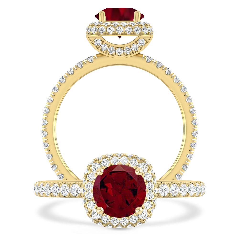 Yellow Gold - Garnet