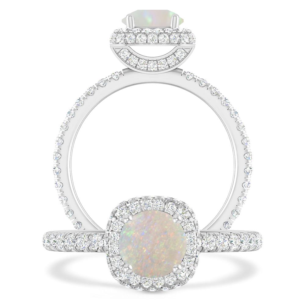 White Gold - Opal