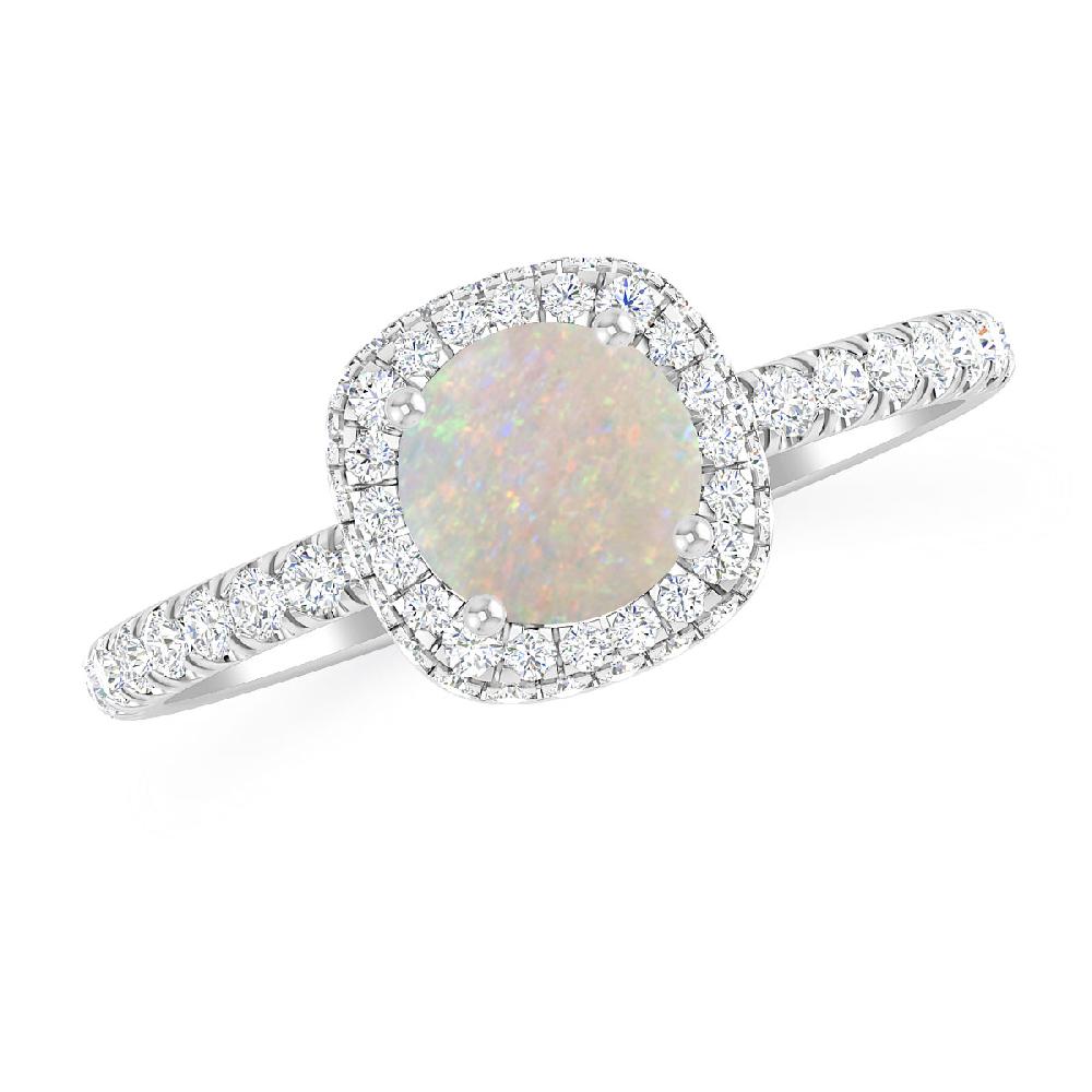 White Gold - Opal